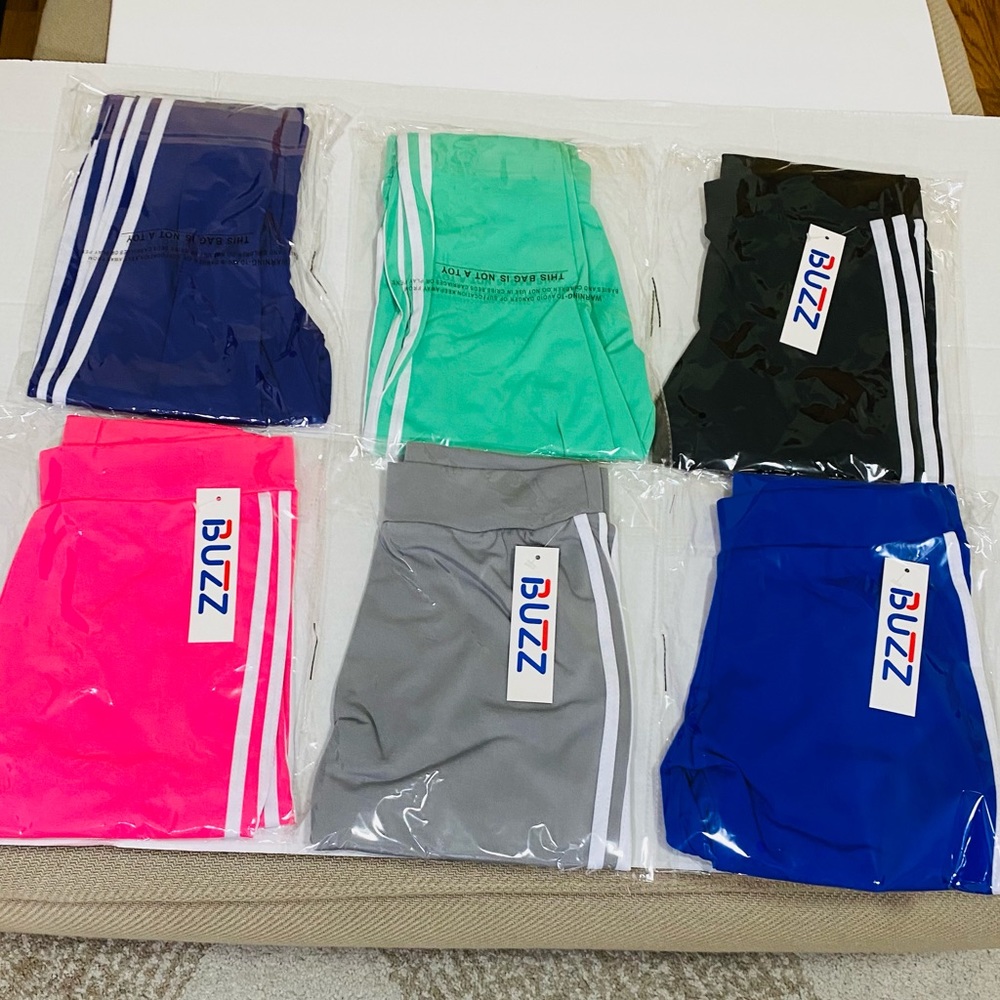 WOW bundle of 6 leggings with stripes